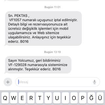 AJet (Anadolu Jet) Uçuş İptali Ve Mağduriyet Yaşadım