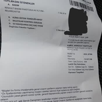 Renault Servis Düzensiz Fiyat Uygulamaları