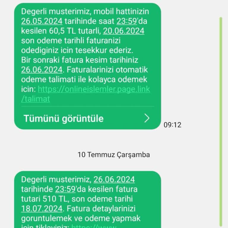 Türk Telekom 165 TL Paket Ama 510 TL Fatura Geldi