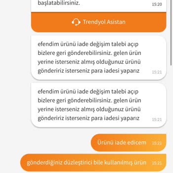 Trendyol Yanlış Ürün Gönderildi Ve Kullanılmış Ürün