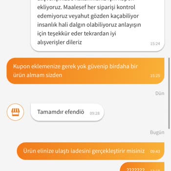 Trendyol Yanlış Ürün Gönderildi Ve Kullanılmış Ürün