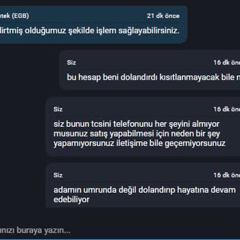 GameSatış Üzerinden Param Çalındı Ve Kimsenin Umurumda Değil