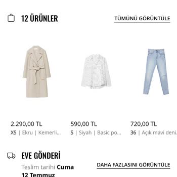 Stradivarius Eksik Ürün Gönderdi