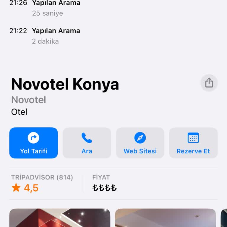Novotel Yanlış Oda Fiyatı Bilgilendirmesi