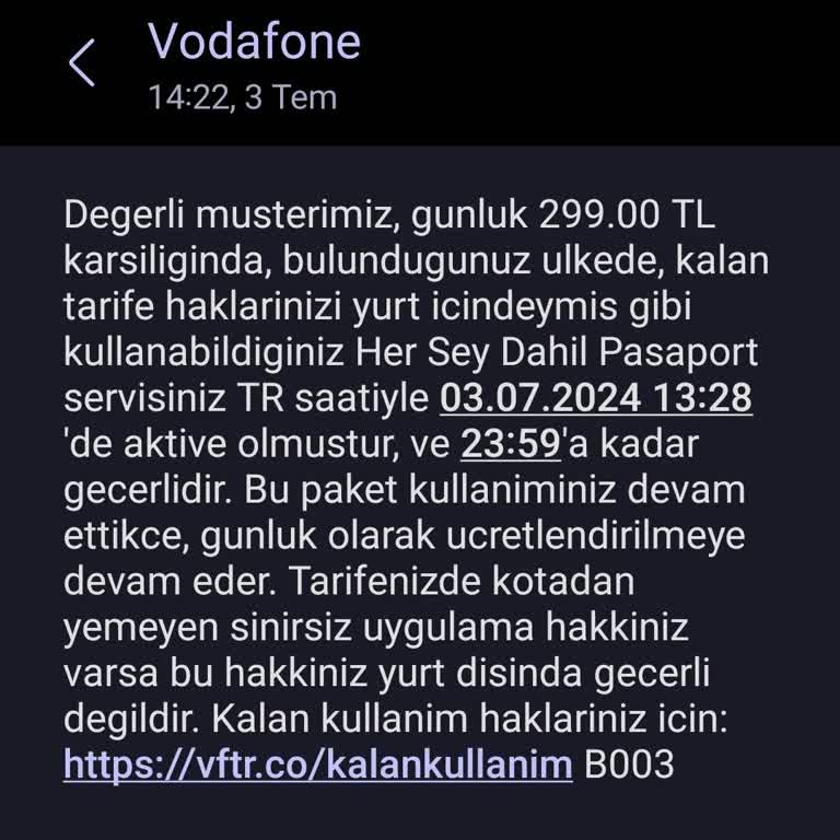 Vodafone Usulsuz Ve Onayım Olmadan Ek Paket Tanımladı