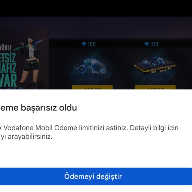 Vodafone Mobil Limiti Yükseltin