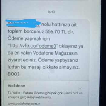 Vodafone Faturalı Hattı Ödememe Rağmen Günlerdir Ödenmeyen Fatura Mesa