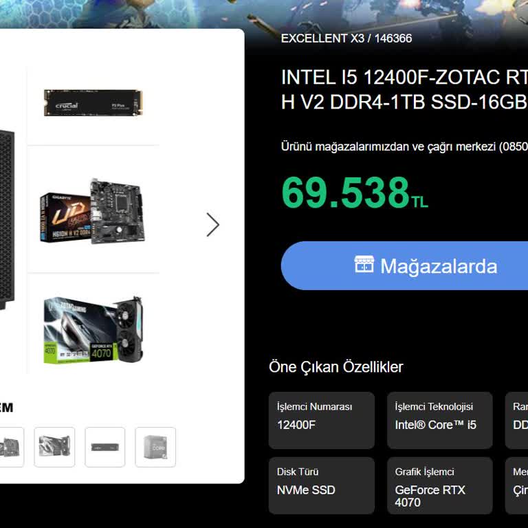 Vatan Bilgisayar Hazır Sistem Saçmalığı