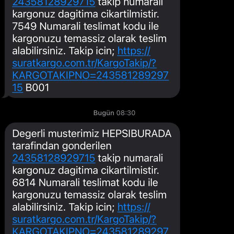 Sürat Kargo İle Gelemeyen Kargo