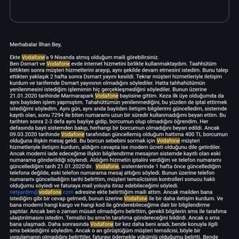 Vodafone Net Vodafone Haksız Kazanç Sağlamaktadır!