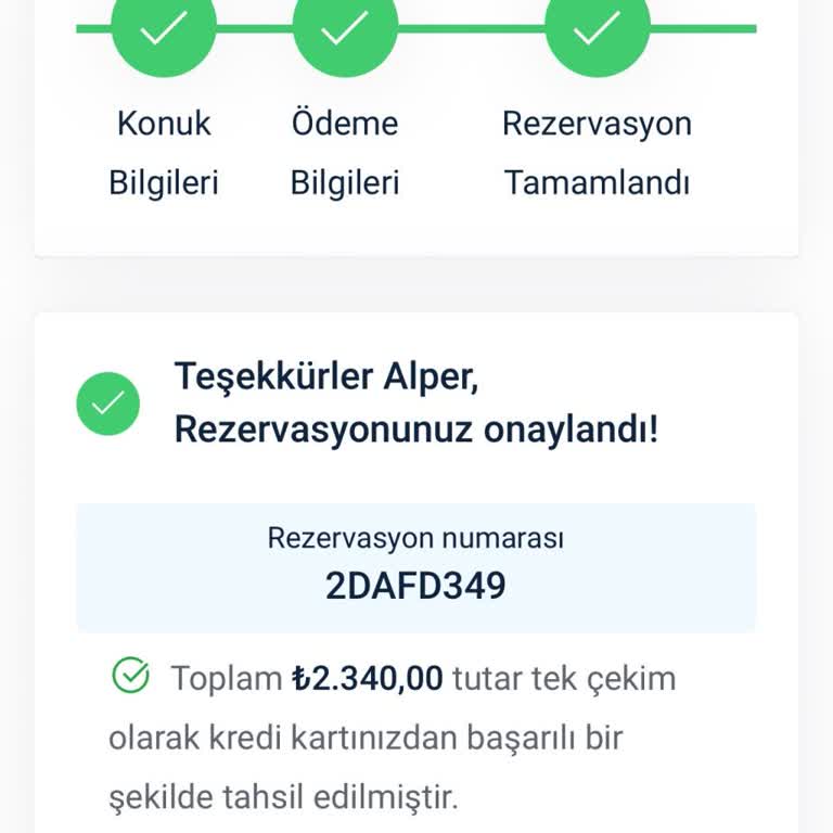 Tatilox Firması 2 Gece Rezervasyon Yapmama Rağmen Rezervasyon Olmaması