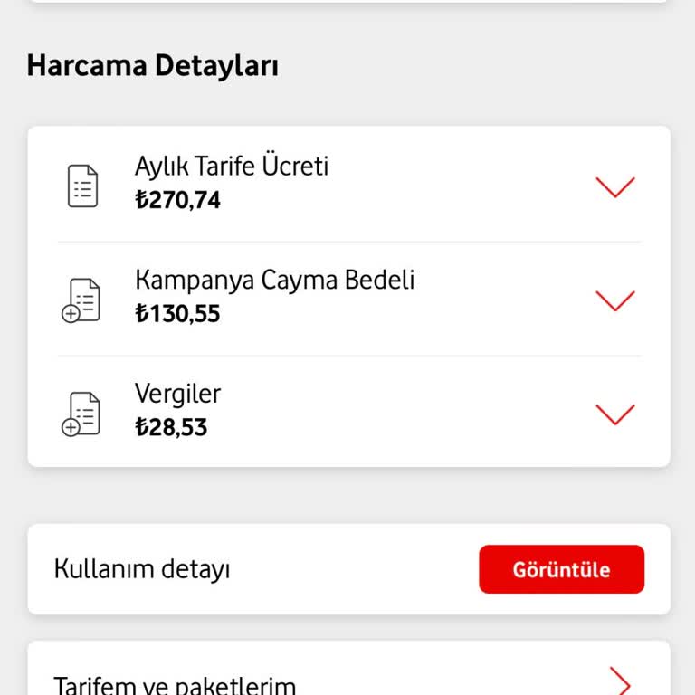 Vodafone Kampanya Cayma Bedeli