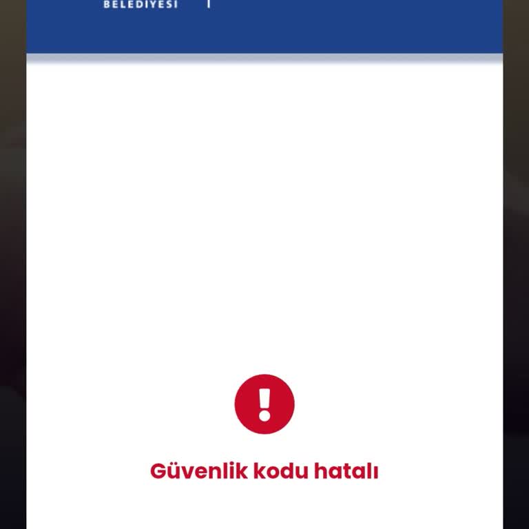 İBB Evlilik Yardımı Güvenlik Kodu Hatası
