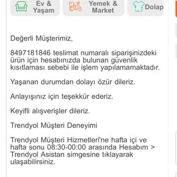 Trendyol Sayfam Askıya Alindi. Paramı İade Etmiyorlar