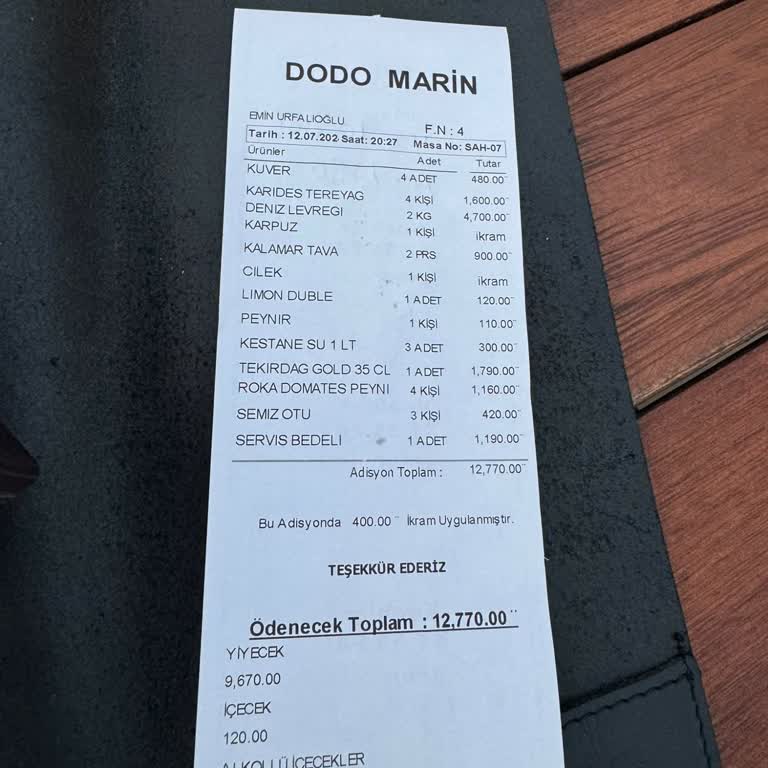 Dodo Marin Fahiş Fiyatlar Gelmeyen Şeylerin Yazılması