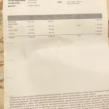 Erdem Hastanesi Özel Sağlık Sigortam Olmasına Rağmen Gereksiz Ücret Talep Edildi