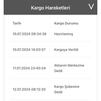 Bir Günde Kargo İsimli Kargo Firması Ürünümü Teslim Etmedi