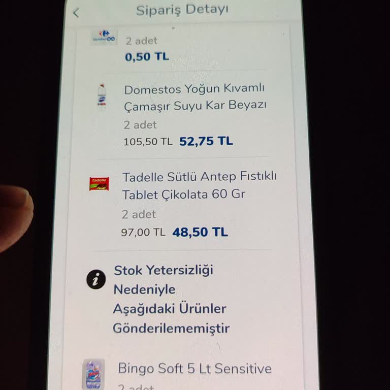 Carrefour SA Online Alışverişte Sözde Stok Yok.