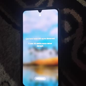 Samsung Telefon Çok Fazla Hatalı Kilit Açma Denemesi