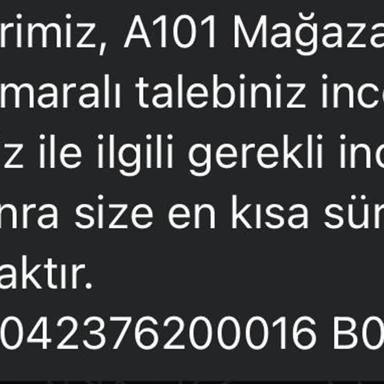 A101 İade Sürecinde Yaşanan Sorunlar