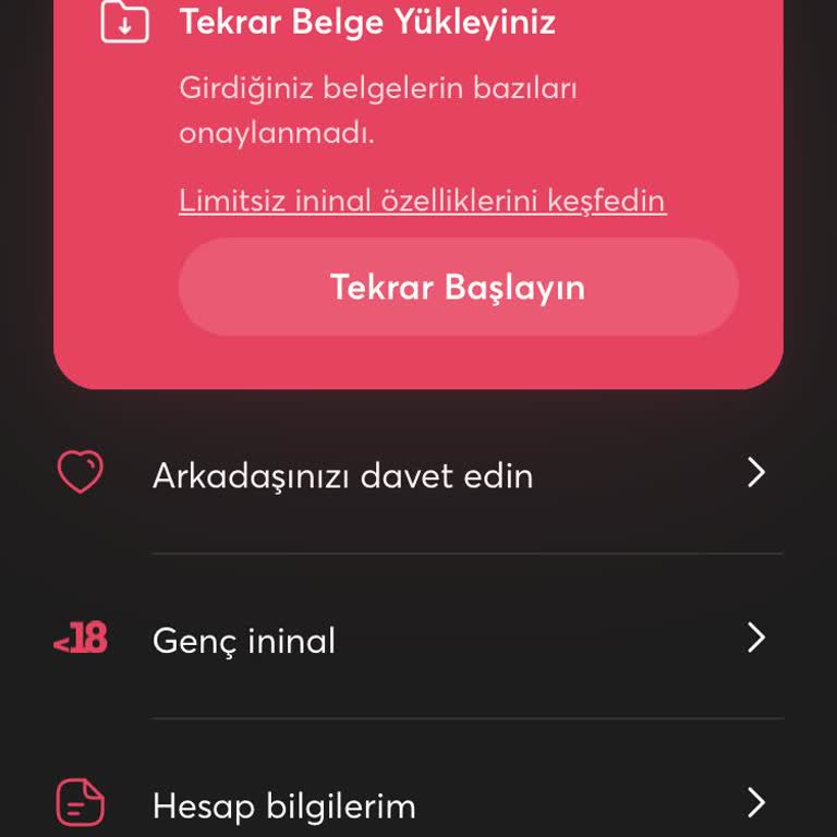 İninal Plus Başvurusu Onaylanmıyor