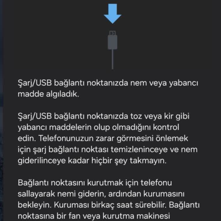 Samsung Telefon Şarj Soketinde Toz Nem Kir Hatası Şarj Olmuyor S21FE