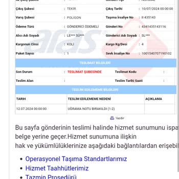 Aras Kargo Yalanda Bir Numarasın.