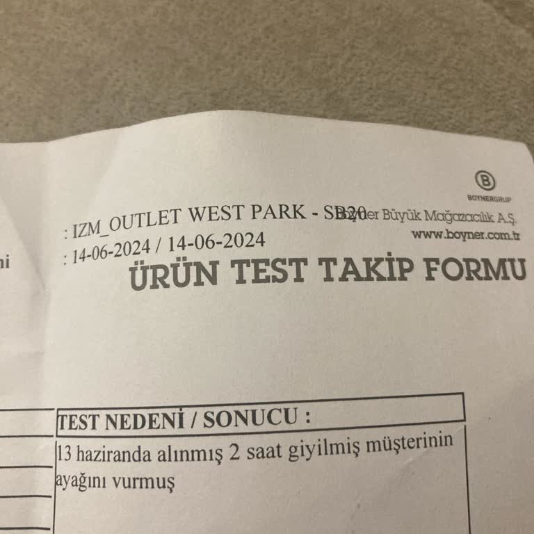 Boyner İade Ettiğim Terlik İle İlgili Bir Aydır İnceleme Yapıyor.!