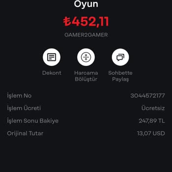 G2g.com Şikayet Paramın G2g Kredi Olarak Yansımasını Arz Ederim