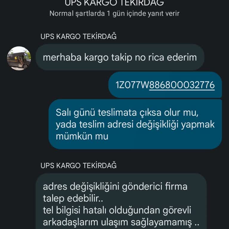 UPS Türkiye Kargo Salı Günü Çıkaracağız Deyip Pazartesi Çıkarmaları