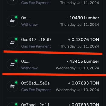 Lumberjack Transfer Ettiğim Çekildi Gösterilen Token Hesabıma Gelmedi
