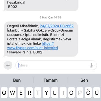 Pegasus Bol Puan İademi Yapmıyor