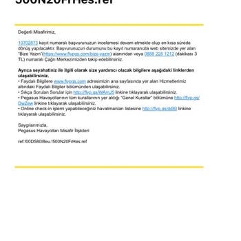 Pegasus Bol Puan İademi Yapmıyor