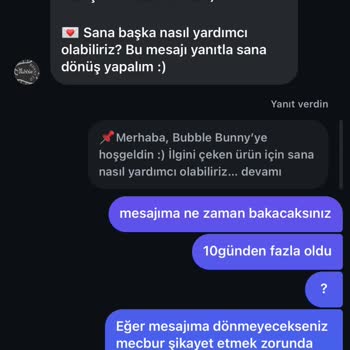 Bubblebunny.co Satıcısının Ürünü Kargoya Vermemesi İletişim Kurulamama