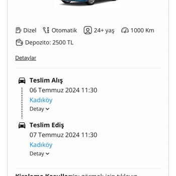 En Uygun Araç Kiralama Fazla Ücret Talep Edildi!