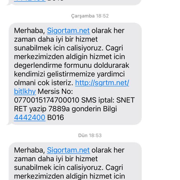 Sigortam Net İade Sorunu