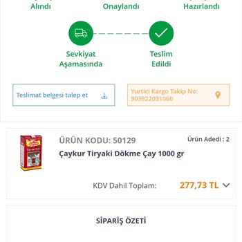 Avansas Zam Yaptığı Ürünü Elimde Yok Diyerek Göndermedi