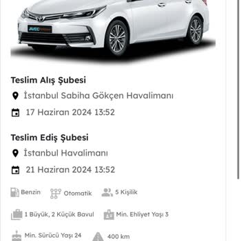 Avec rent a car Mini Hasar Sigortası Mağduriyeti: Geri Ödeme Yapılmadı