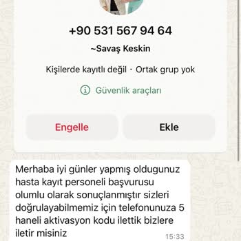 İşin Olsun Aktivasyon Kodu İstenildi