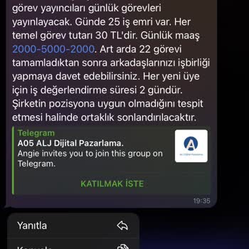 Telegram Görev Tamamlama Sonrası Beklenmedik Para Kaybı
