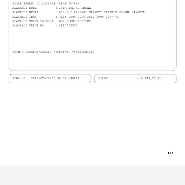 Garanti Bankası Hisse Satış Miktarı Hesabıma Geçmedi!