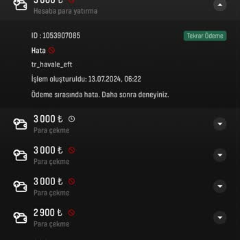 Başarıbet Hesaba Para Çekimi Yaptım Gelmedi