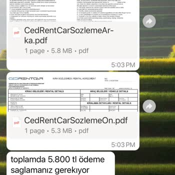 Ced Rent Car D O L A N D İ R İ C İ