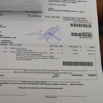 Electrolux Garantisi Devam Eden Ürüne Garanti Hayır 3 Değil 2 Yıl Diyorlar.