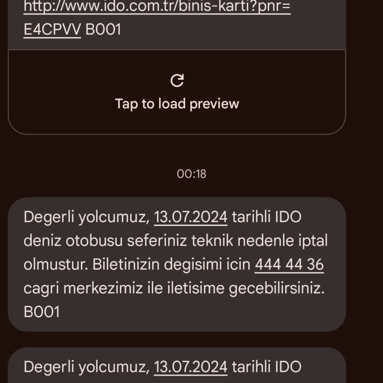 İDO Sabah Erken Sefer İçin Gece Yarısı İptal Mesajı Atıyor!