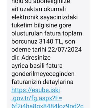 İBB - İstanbul Büyükşehir Belediyesi Anormal Su Faturası Detayı