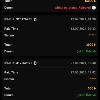 @pirobet Kazancımı Sildi
