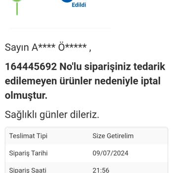 Carrefour Dan Gelmeyen Siparişler
