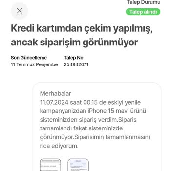 Hepsiburada Ödemem Yapılmasına Rağmen Siparişim Görünmüyor