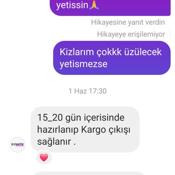 Butik Ponçik Pişmanlık 15 Gün Demelerine Rağmen Kargoya Verilmiyor